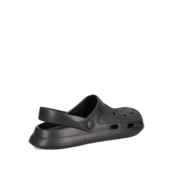 Men''s black clog sandal