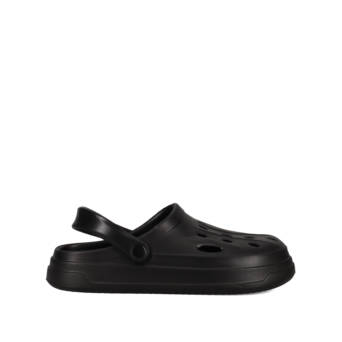 Men''s black clog sandal