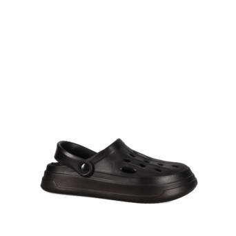 Men''s black clog sandal
