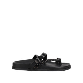 Black footbed sandal