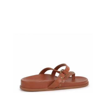 Tan footbed sandal