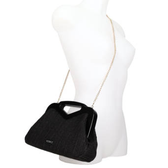 Black clutch bag