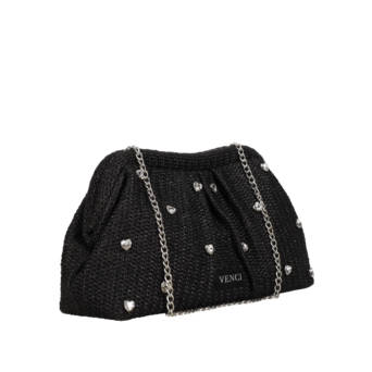 Black clutch bag