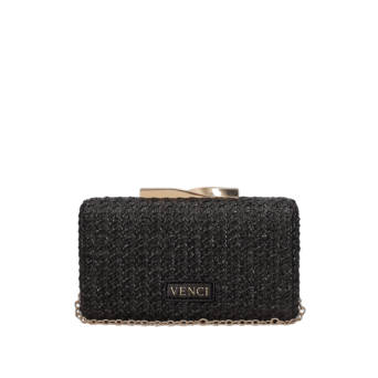 Black clutch bag