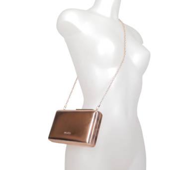 Ροζ χρυσό clutch τσαντάκι