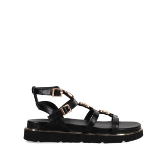 Μαύρο footbed σανδάλι