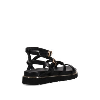 Μαύρο footbed σανδάλι