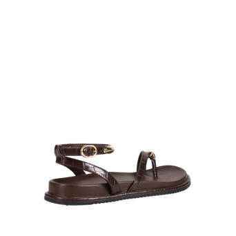 Καφέ footbed σανδάλι