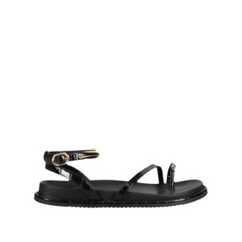 Μαύρο footbed σανδάλι