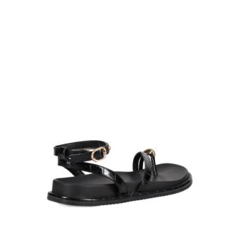 Μαύρο footbed σανδάλι