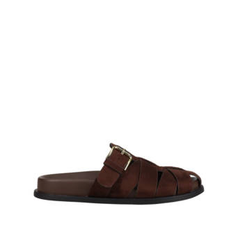 Brown footbed sandal