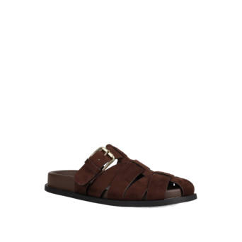 Brown footbed sandal