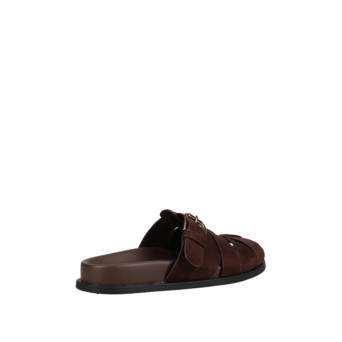 Brown footbed sandal
