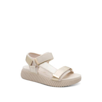 Εκρού footbed σανδάλι