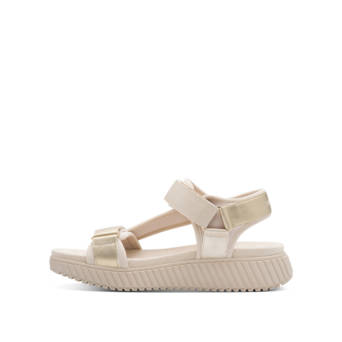 Εκρού footbed σανδάλι