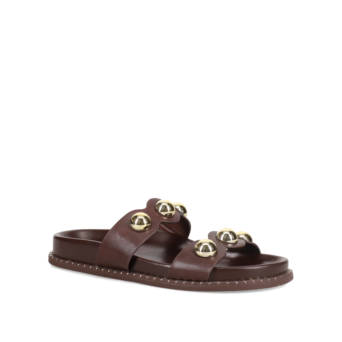 Καφέ footbed σανδάλι