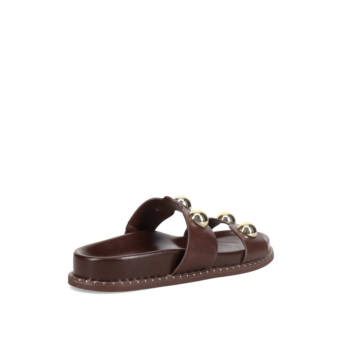 Καφέ footbed σανδάλι