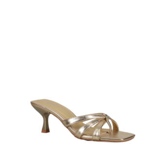 Gold mule sandal