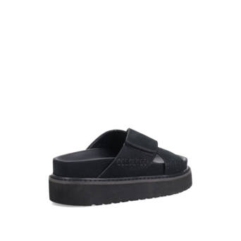 Black footbed sandal