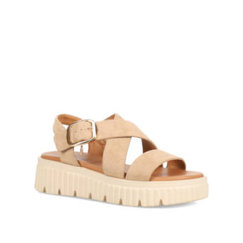 Μπεζ flatform σανδάλι