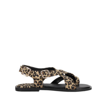 Animal print σανδάλι