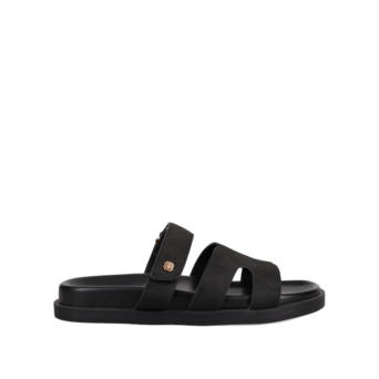 Μαύρο footbed σανδάλι