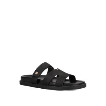 Μαύρο footbed σανδάλι