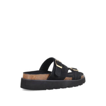 Μαύρο footbed σανδάλι