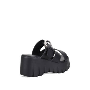 Μαύρο flatform σανδάλι