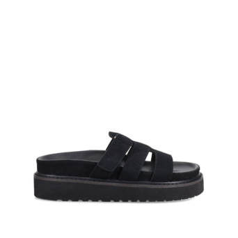 Black footbed sandal