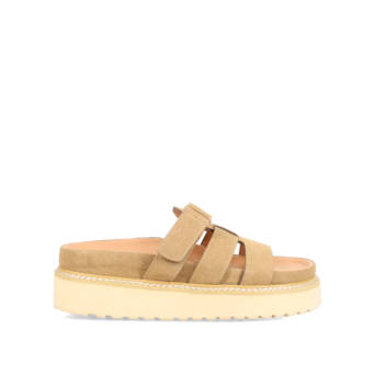 Taupe footbed sandal
