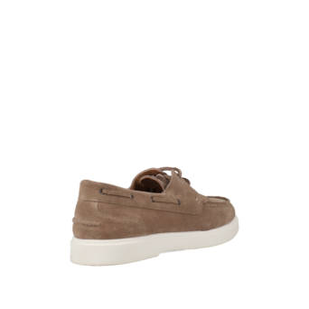 Taupe δερμάτινο ανδρικό boat shoe