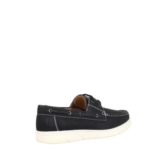 Μαύρο ανδρικό boat shoe