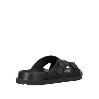 Μαύρη ανδρική footbed σαγιονάρα