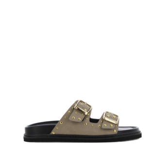 Μαύρο footbed σανδάλι