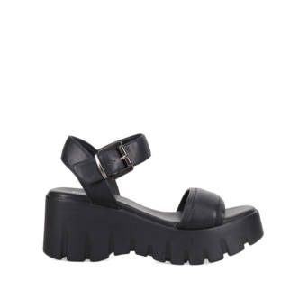 Μαύρο flatform σανδάλι