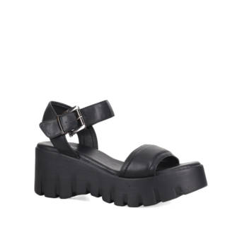 Μαύρο flatform σανδάλι