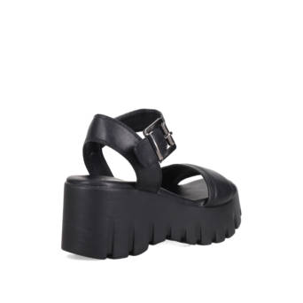 Μαύρο flatform σανδάλι