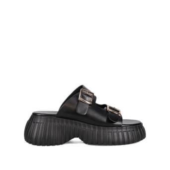 Μαύρο flatform σανδάλι