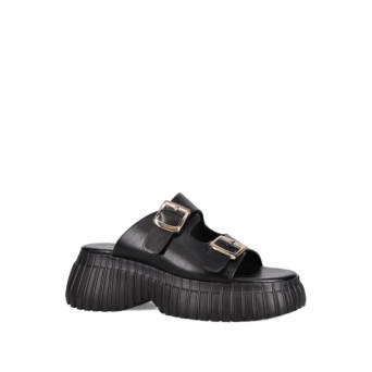 Μαύρο flatform σανδάλι