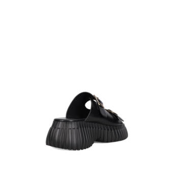 Μαύρο flatform σανδάλι