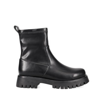 Black biker bootie