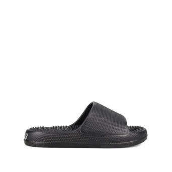 Men''s black slide beach sandal