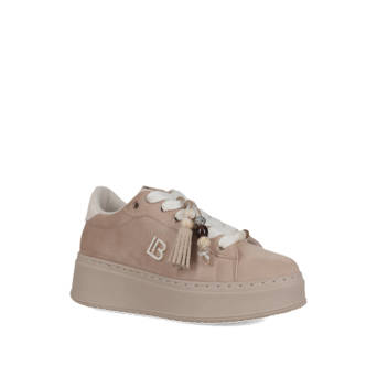 Μπέζ δίπατο sneaker σουέντ