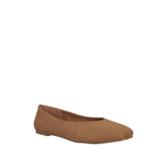 Camel ballet flat