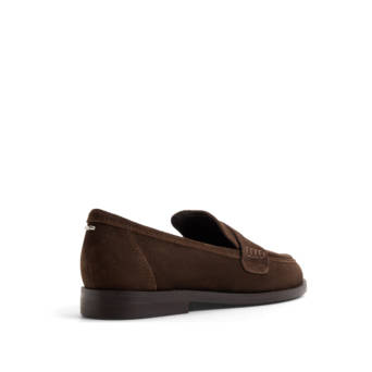 Καφέ loafer καστόρι GENOA
