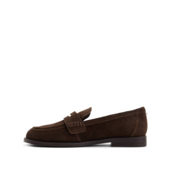 Καφέ loafer καστόρι GENOA