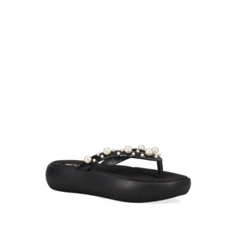 Black chunky flip flop
