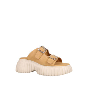 Μπεζ flatform σανδάλι