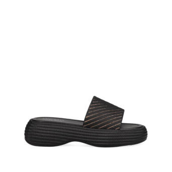 Μαύρο flatform σανδάλι